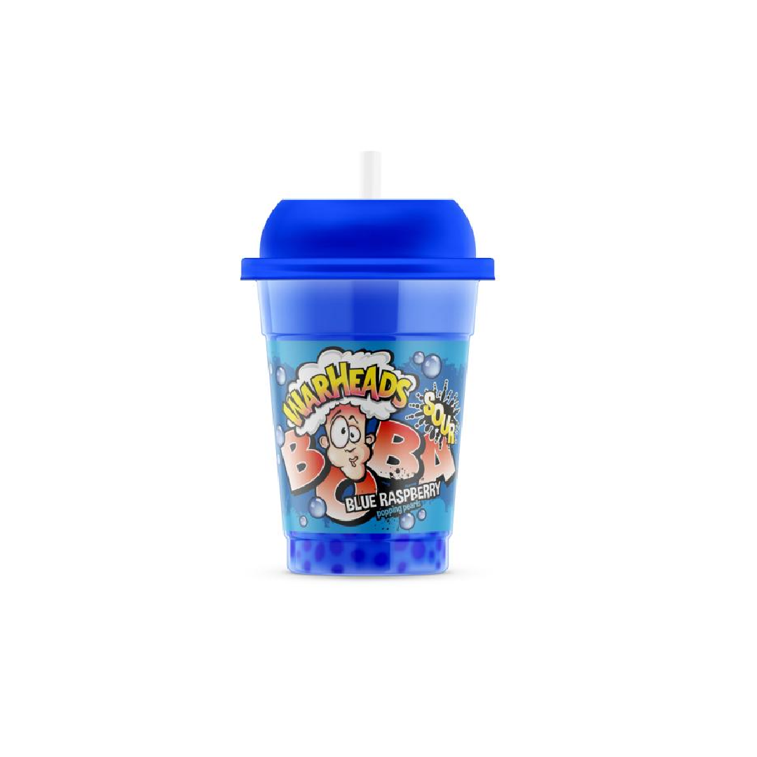 Warheads Boba – Saures Blaue Himbeere Boba Getränk (400 ml)