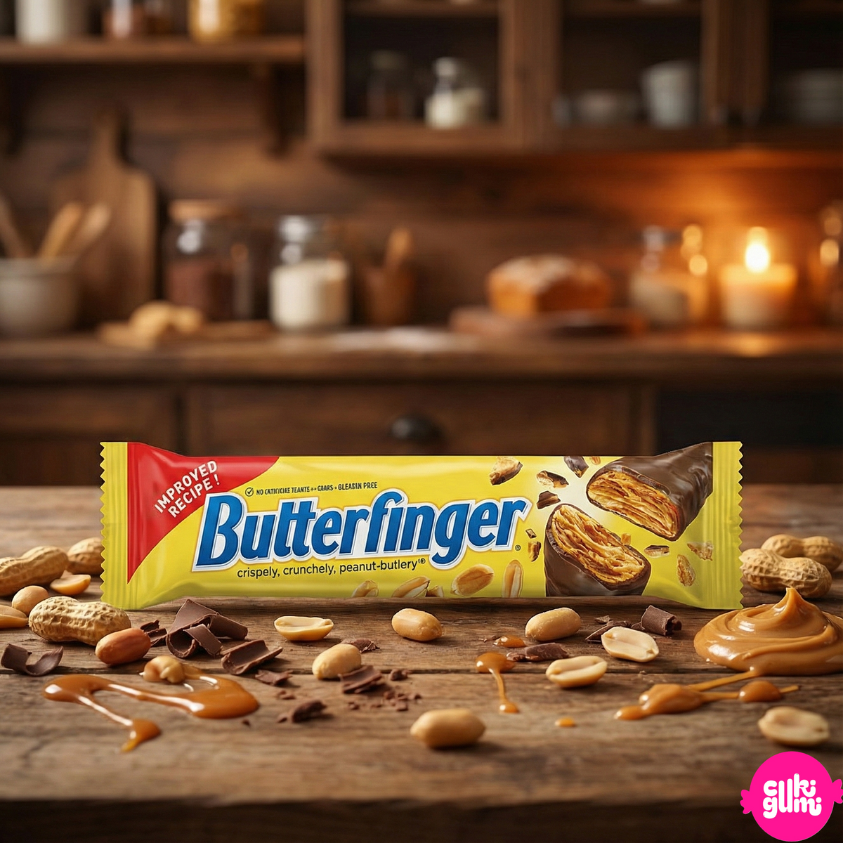 Butterfinger – Crunchy Peanut Butter Bar with Milk Chocolate Flavor Coating 54 g