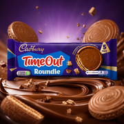 Cadbury Time Out Roundie 150g – Waffelschnitten mit Schokoladencremefüllung