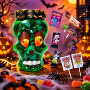 Patrelle Halloween Skull 220 g - Halloween candy assortment with zombie skull design