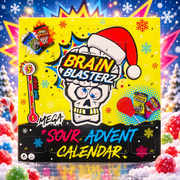 Brain Blasterz Sour Advent 97 g - Extremely sour candy advent calendar