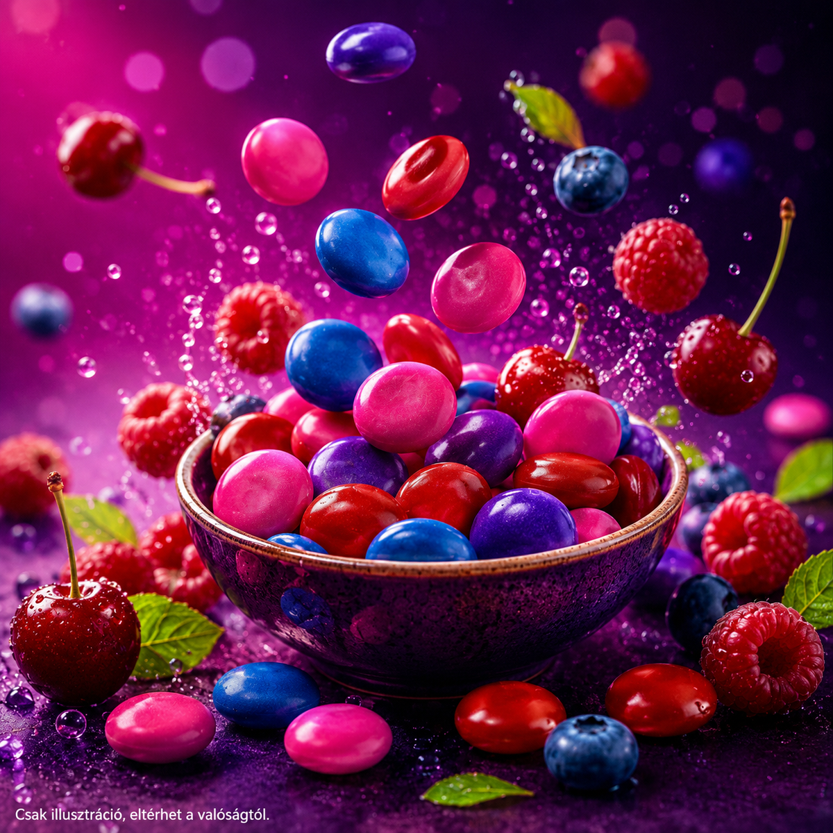 Mentos Feeling Berry Good 140 g – Raspberry, Blueberry and Cherry Flavored Chewy Dragees