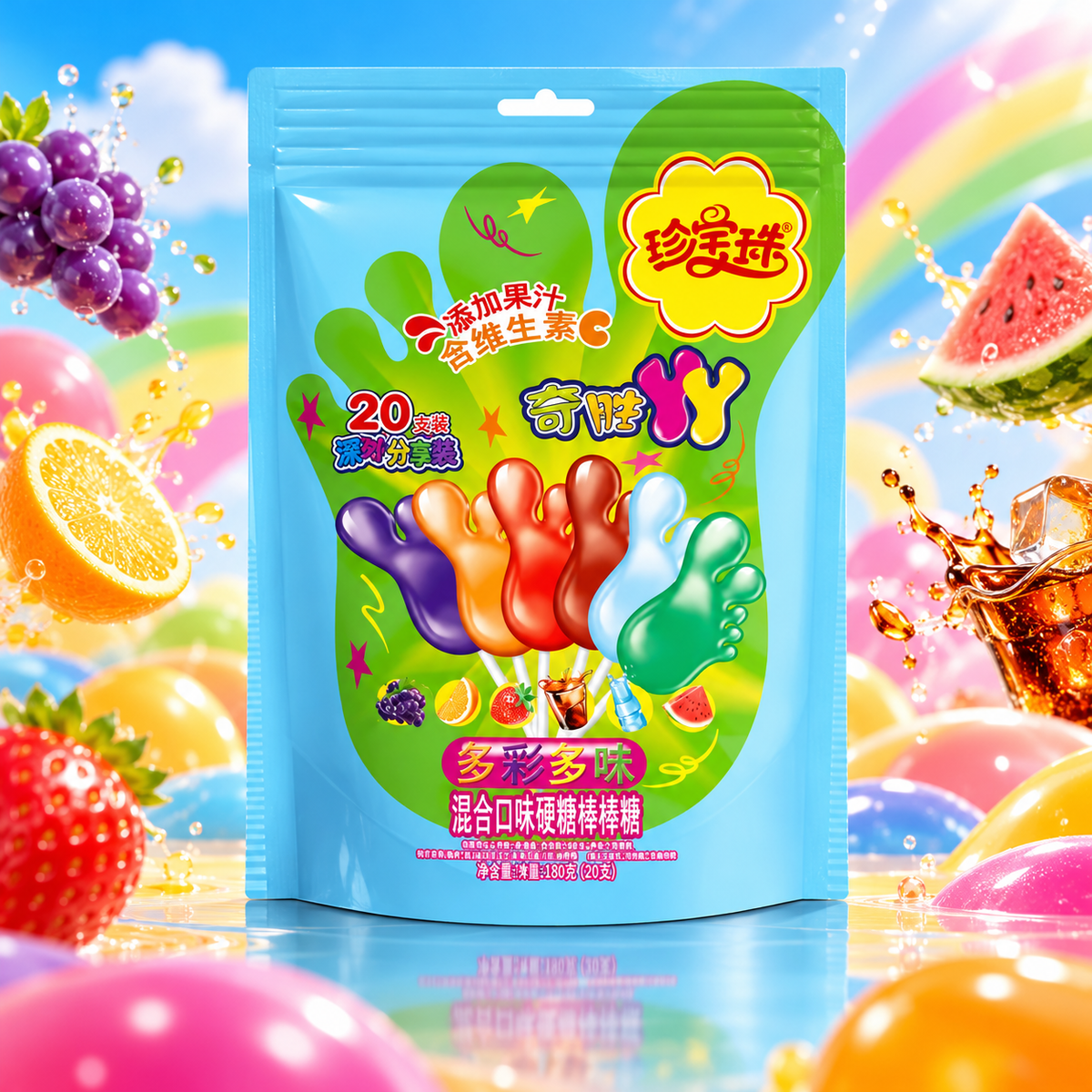 Chupa Chups Mixed Lollipop – Vegyes gyümölcsízű nyalóka válogatás 180 g