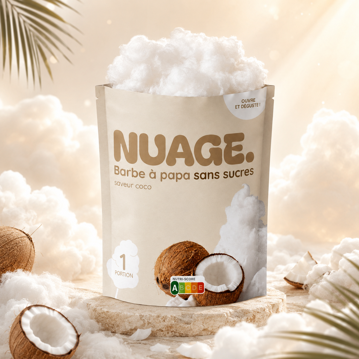 Nuage Kokos-Zuckerwatte 20 g