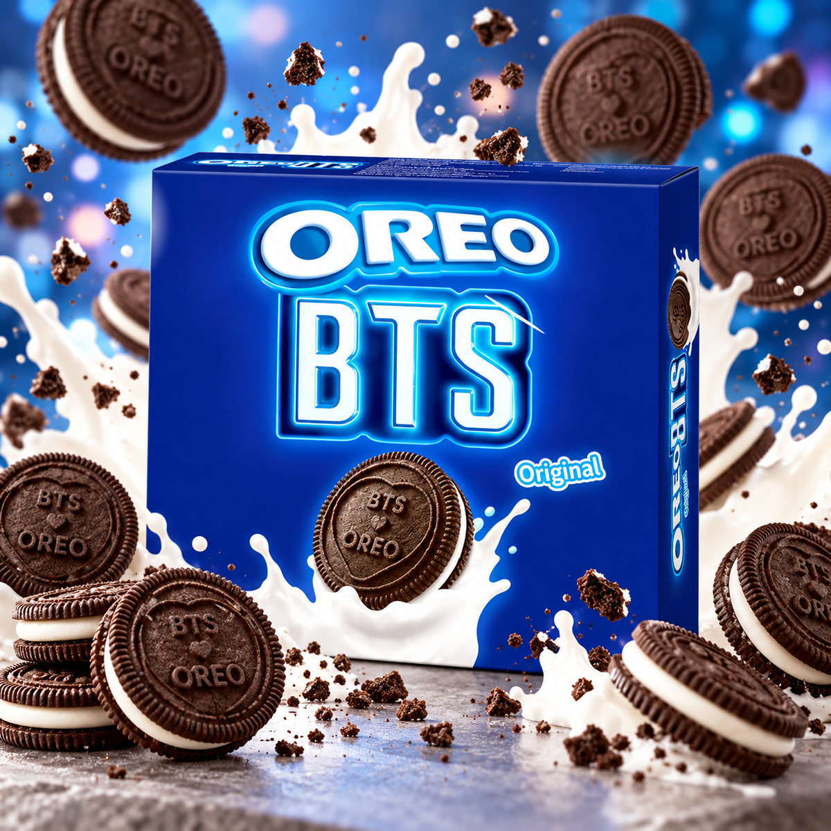 Oreo BTS Original – Kakaós szendvicskeksz vaníliaízű töltelékkel 270,6 g
