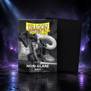 Dragon Shield Black Non-Glare Matte – Schwarz, entspiegelte Kartenhüllen, Standardgröße (100 Stück)