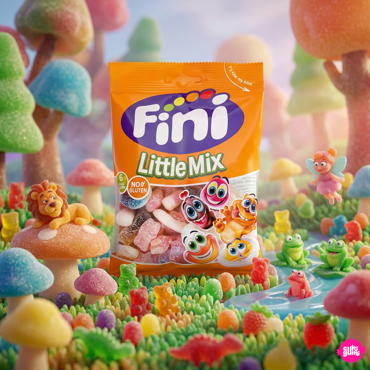 Fini Halal Fizzy Little Mix 75 g – Saure Fruchtgummimischung