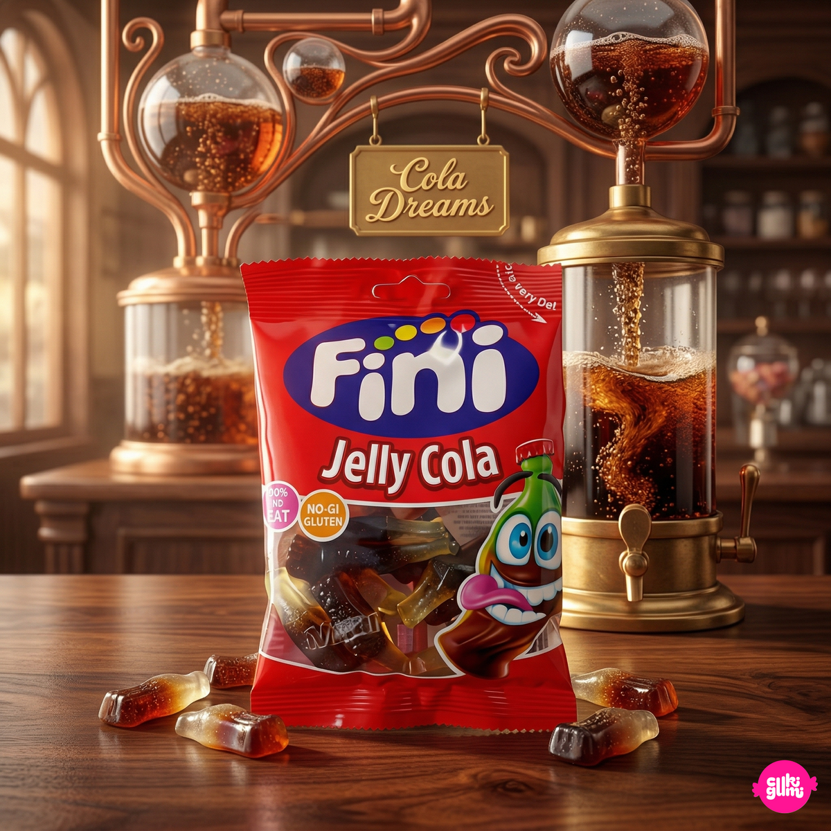 Fini Halal Jelly Cola Bottles 75 g – Gummibärchen Cola-Flaschen