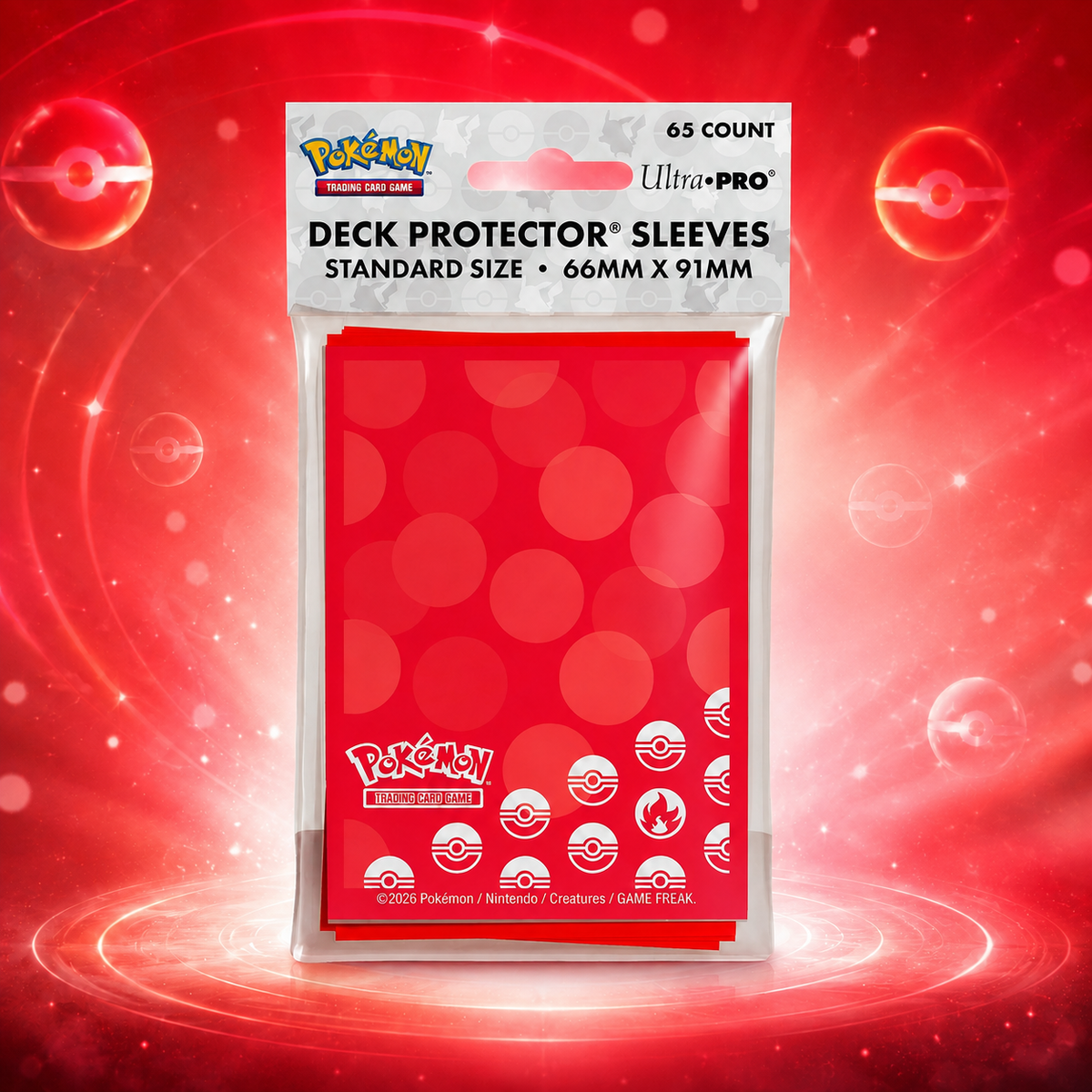 Ultra PRO Pokémon Energy Fire Type Deck Protector Kártyavédő – 65 db