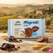Galbusera Magretti Cioccolato 260 g - Leichte, mürbe Kekse mit Schokostückchen