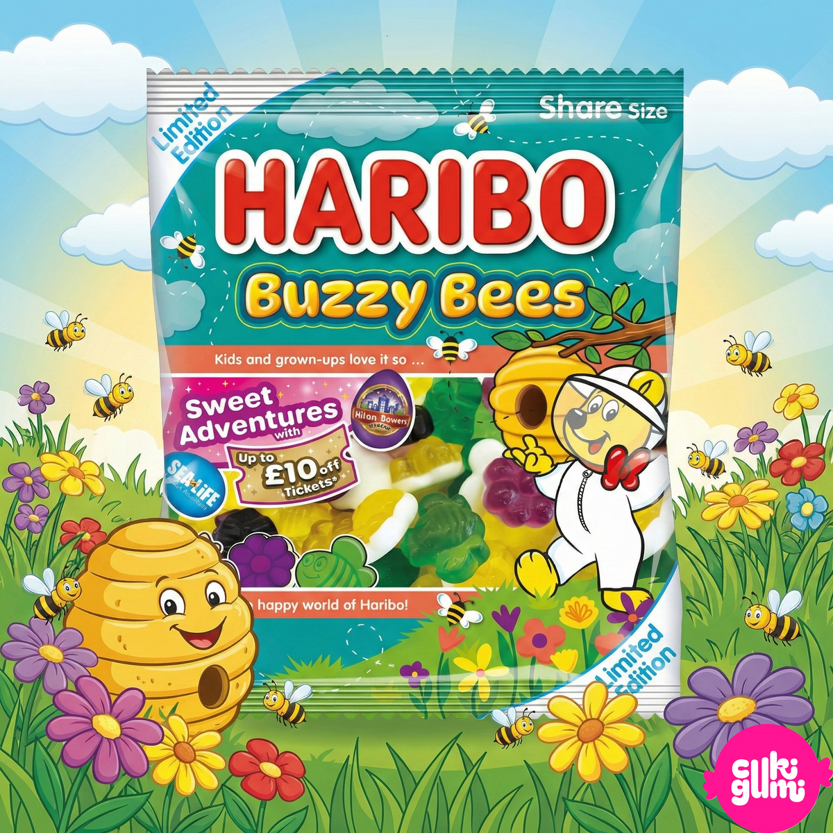 Haribo Buzzy Bees – Fruchtgummi mit Vanilleschaum 140 g
