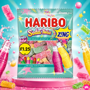 Haribo Soda Twist Z!ng 140 g – Saure Limonaden-Fruchtgummis