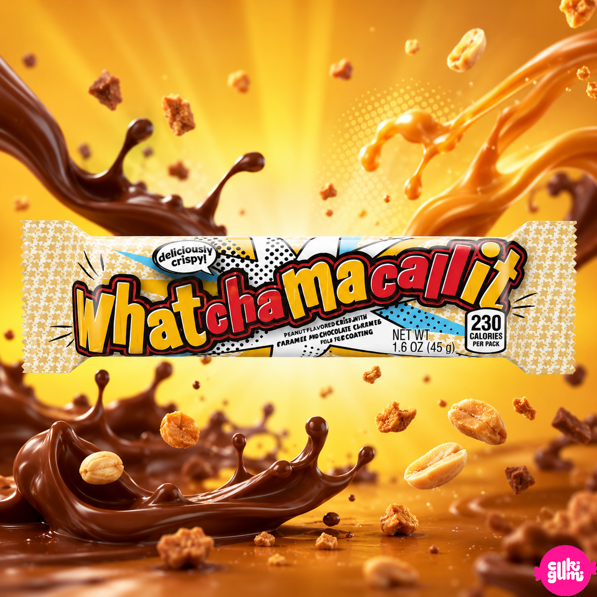 Hershey's Whatchamacallit 45 g – Peanut-Caramel Crispy Chocolate Bar