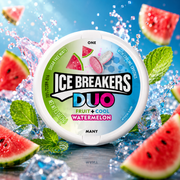 Ice Breakers Mints Duo Watermelon 36g – Sugar-Free Watermelon Flavored Mints