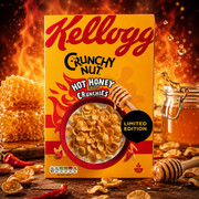 Kellogg's Crunchy Nut Hot Honey Crunchies 420 g – Knusprige Getreideflocken mit Honig und Chili