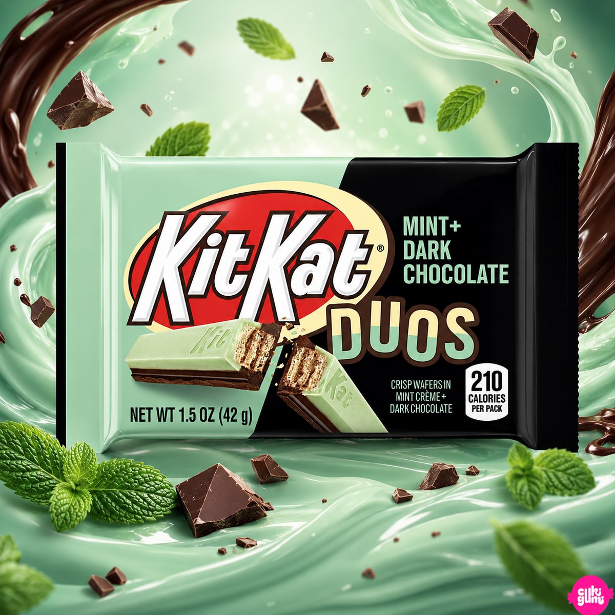 KitKat Duos Mint & Dark Chocolate 42 g – Mentás és Étcsokoládés KitKat
