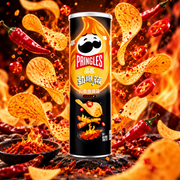 Pringles Spicy Strips – Spicy Szechuan flavored potato snack 110 g