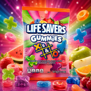 Lifesavers Gummies X's and O's 198g – Fruit-flavored X and O Shaped Gummy Candy