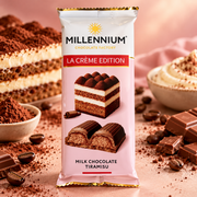 Millennium La Crème Edition Tiramisu 100 g – Tiramisu ízű krémmel töltött tejcsokoládé