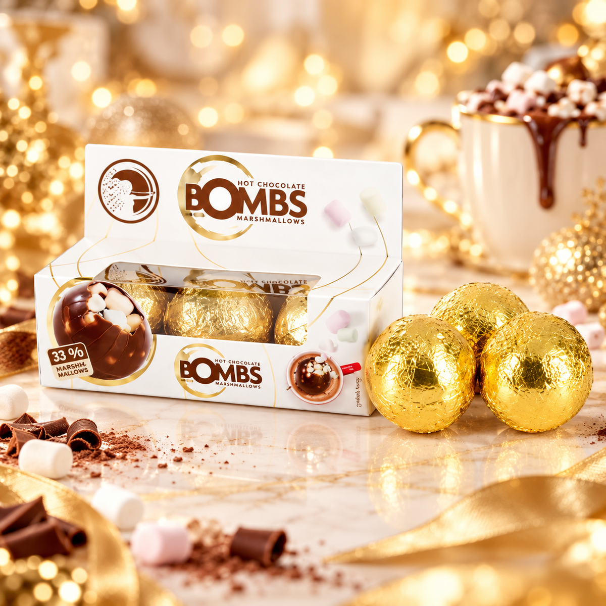 ARCHER Milchschokoladenbombe mit Mini-Marshmallows 72 g