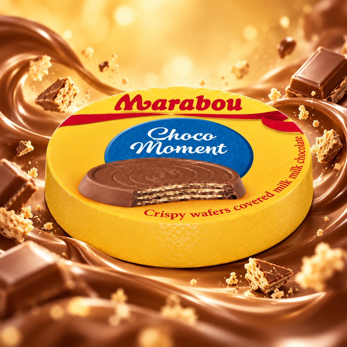 Marabou Choco Moment – Milchschokoladenwaffel mit Kakaocreme 30 g
