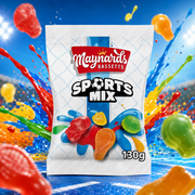 Maynards Bassetts Sports Mix 130g – Fruity Sports Mix Gummy Candies