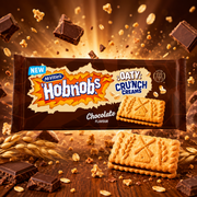 McVitie's Hobnobs Oaty Crunch Creams Chocolate 100 g – Oat Biscuits Filled with Chocolate Flavoured Cream