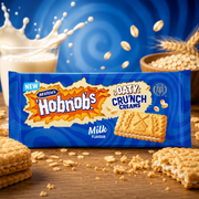 McVitie's Hobnobs Oaty Crunch Creams Milk 100 g – Oat Biscuits Filled with Milk Cream