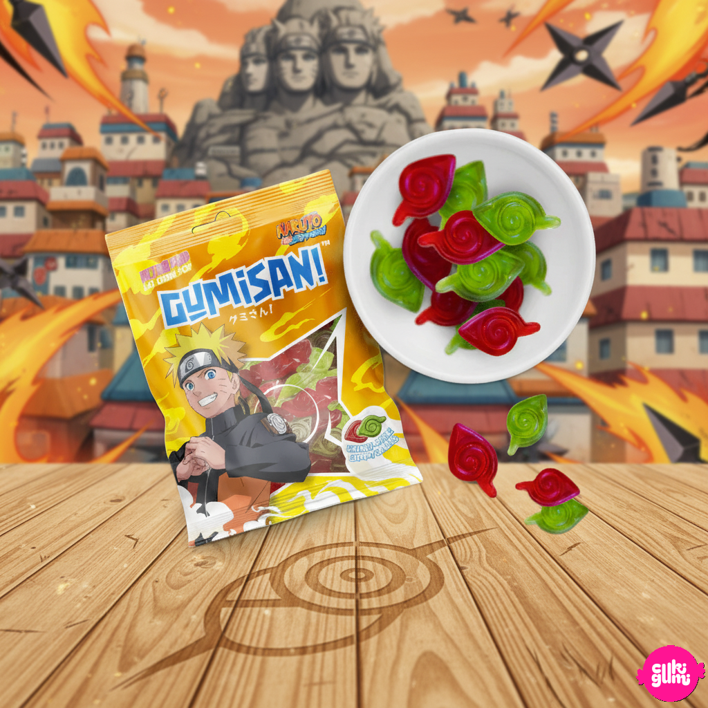 Ultrapop – Gumisan – Naruto Shippuden – Kirsch-Apfel Fruchtgummis 180g