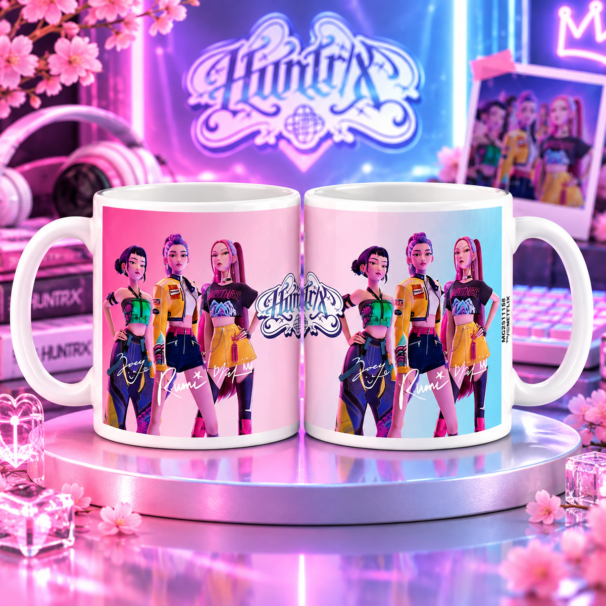KPop Demon Hunters HUNTR/X – Rumi, Mira & Zoey kerámia bögre 325 ml