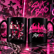 KPop Demon Hunters Saja Boys Your Idol – Fekete kerámia bögre 325 ml
