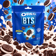 Oreo BTS Original – Mini kakaós szendvicskeksz vaníliaízű krémmel 58,4 g