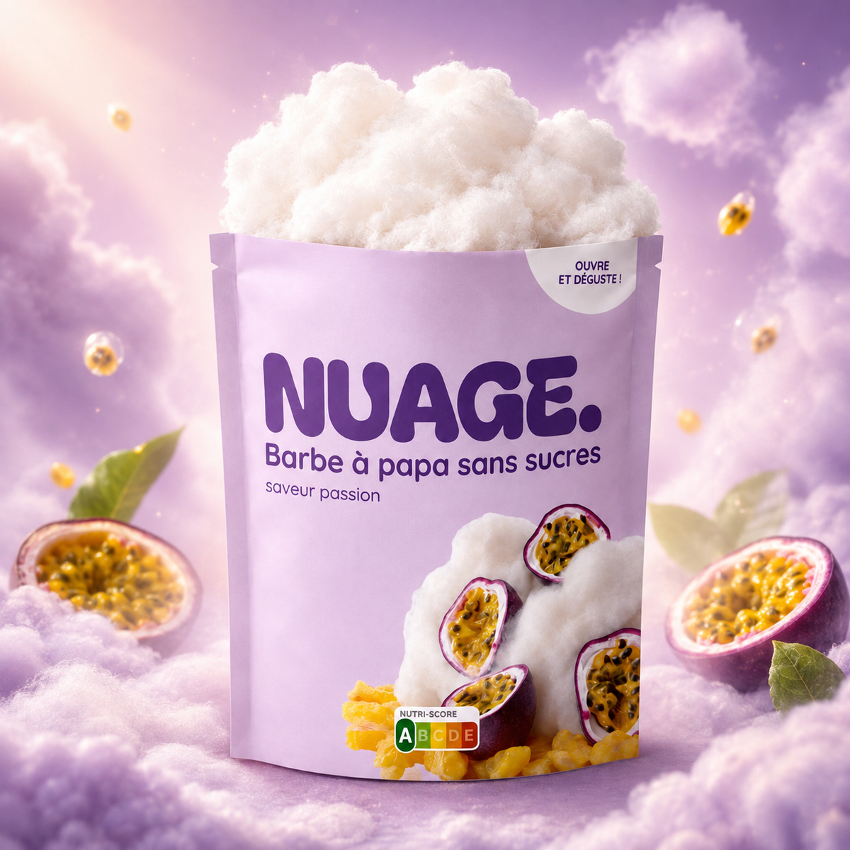 Nuage Maracuja Zuckerwatte 20 g – Passion Cloud Candy Floss