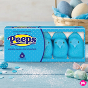 Peeps Blue Marshmallow Chicks 5 ct 42 g