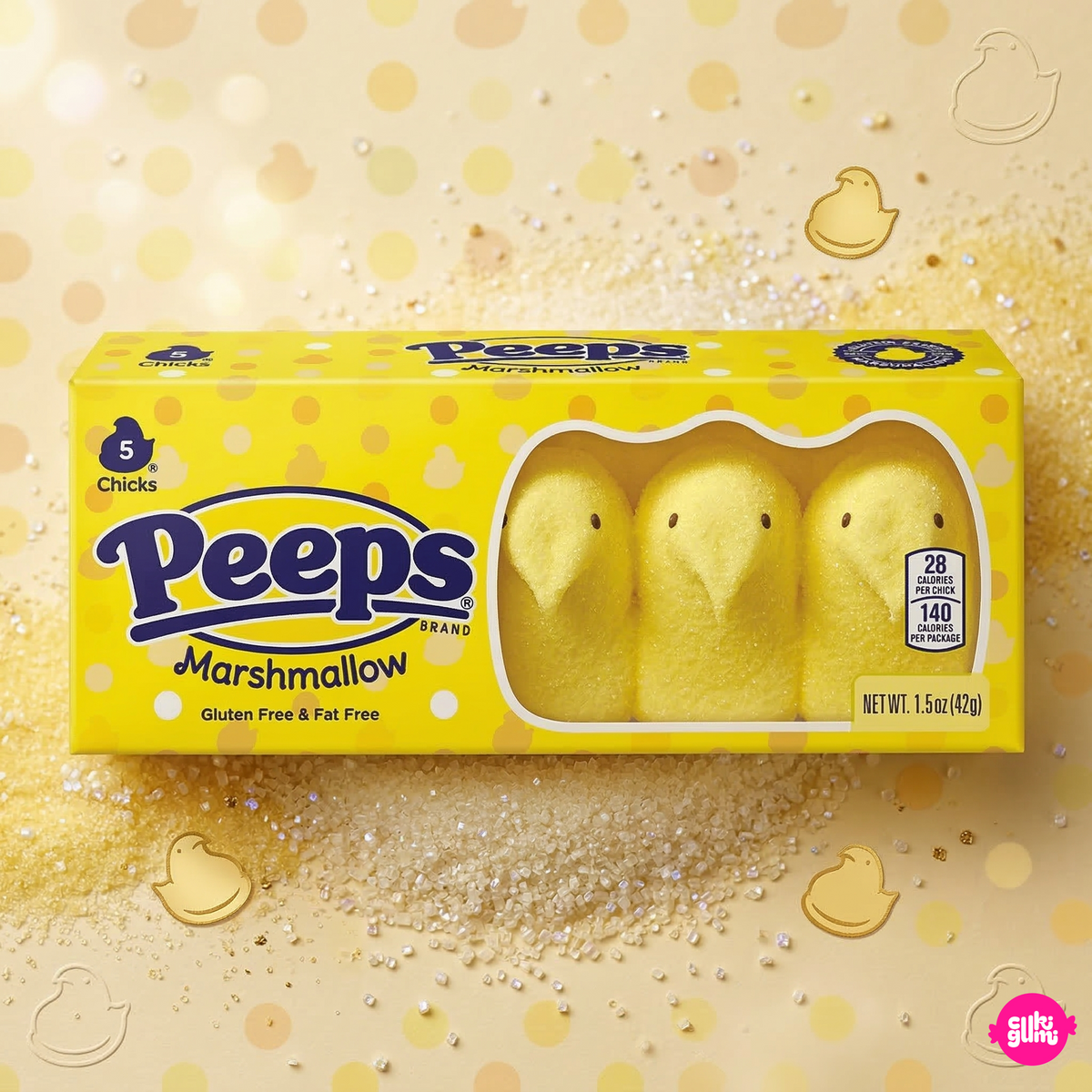 Peeps Gelbe Marshmallow-Küken 5 Stück 42 g
