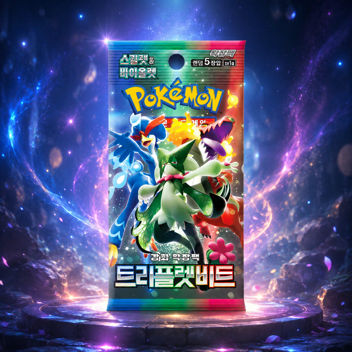 Pokémon Korean Triplet Beat Booster Pack – 5 koreanische Pokémon-Karten