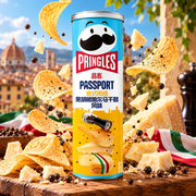 Pringles Passport Italian Style Black Pepper & Parmesan – Kartoffel-Snack mit schwarzem Pfeffer und Parmesan, 110 g