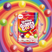 Skittles Giants Gooey Fruits - Gefüllte Frucht-Dragees 125 g