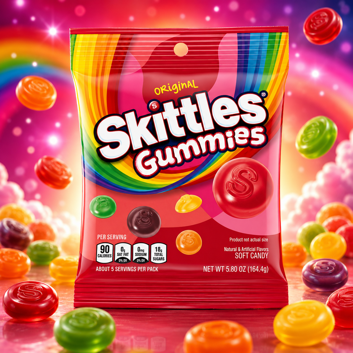 Skittles Gummies Original 164g – Fruchtgummis