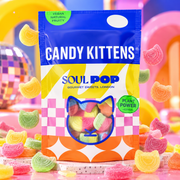 Candy Kittens Sour Pop – Vegan fruit-flavored gummy sweets 140 g