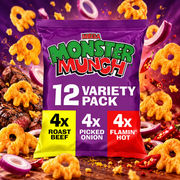 Walkers Monster Munch Variety – 12er-Multipack mit gemischten Maissnacks 264 g