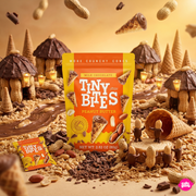 Tiny Bites Waffle Cones Peanut Butter 80 g – Mini Waffle Cones with Peanut Butter Cream
