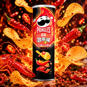 Pringles Thirteen Spices Crayfish – Thirteen-spice crayfish flavored potato snack 110 g