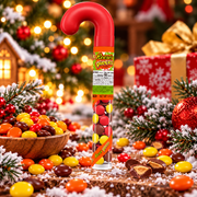 Reese's Pieces Holiday Canes 39 g – Mogyoróvajas cukorkák ünnepi cukorpálcában