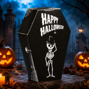 Klett Halloween coffin with milk chocolate figures 11 pcs, 137.5 g – Halloween Coffin