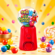 Zed Candy Mini Gumball Machine 20g – Mini Kaugummi-Automat mit Spielzeug