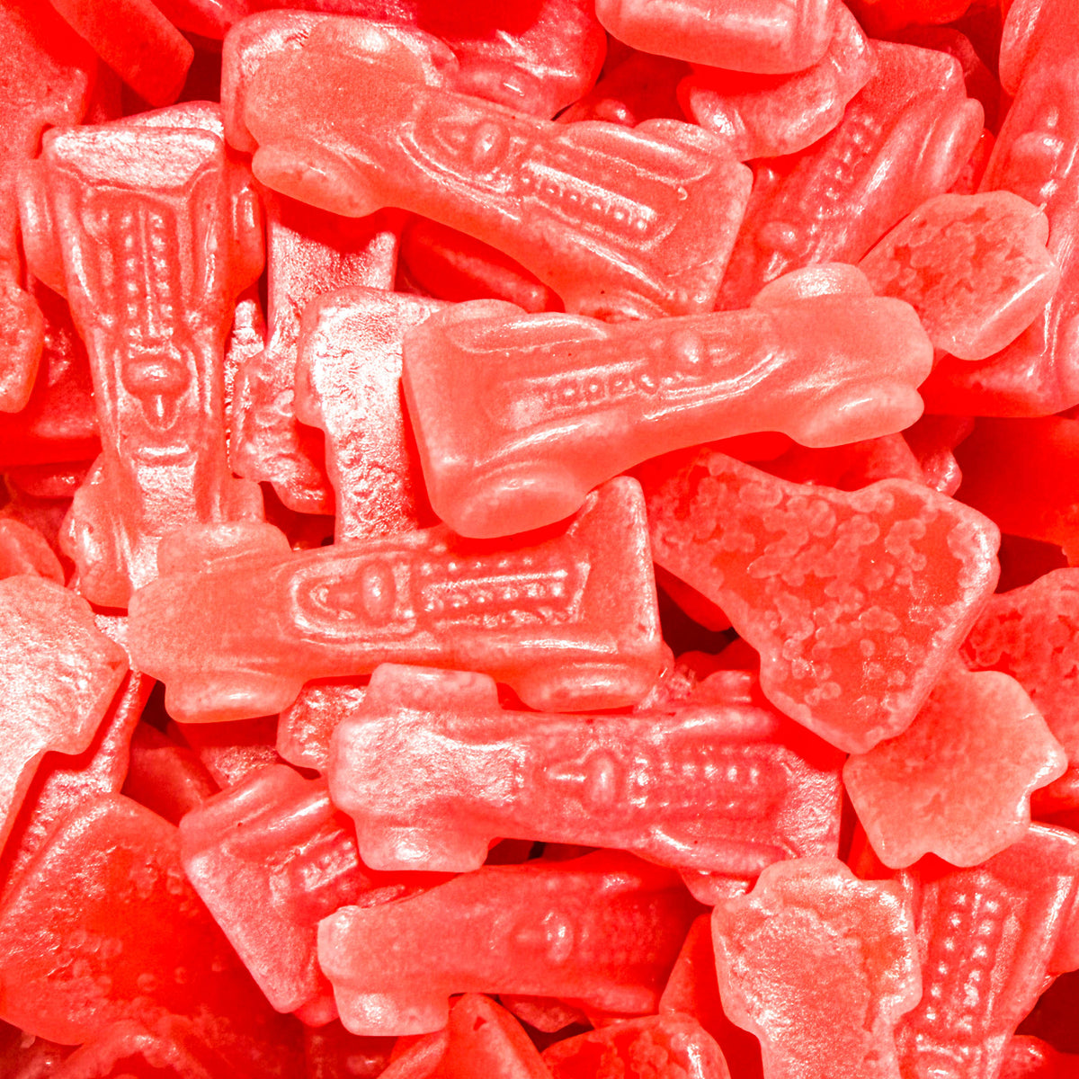 Himbeer-Formel-1-Auto-förmige Gummibonbons 100g